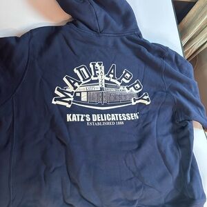 Madhappy x Katz's Delicatessen Navy Hoodie xxl